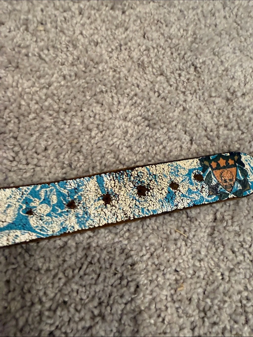 Ed Hardy Y2K Traditional Tattoo Style Leather Belt